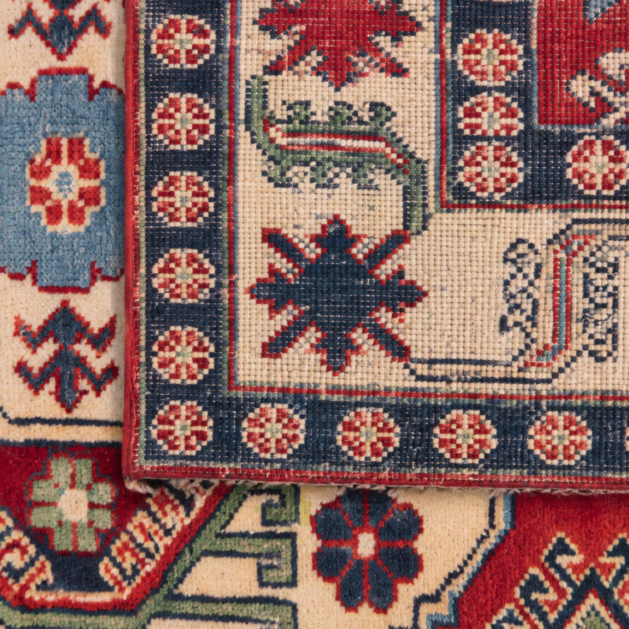 5' 3 x 6' 9 Hand Knotted Kazak Rug