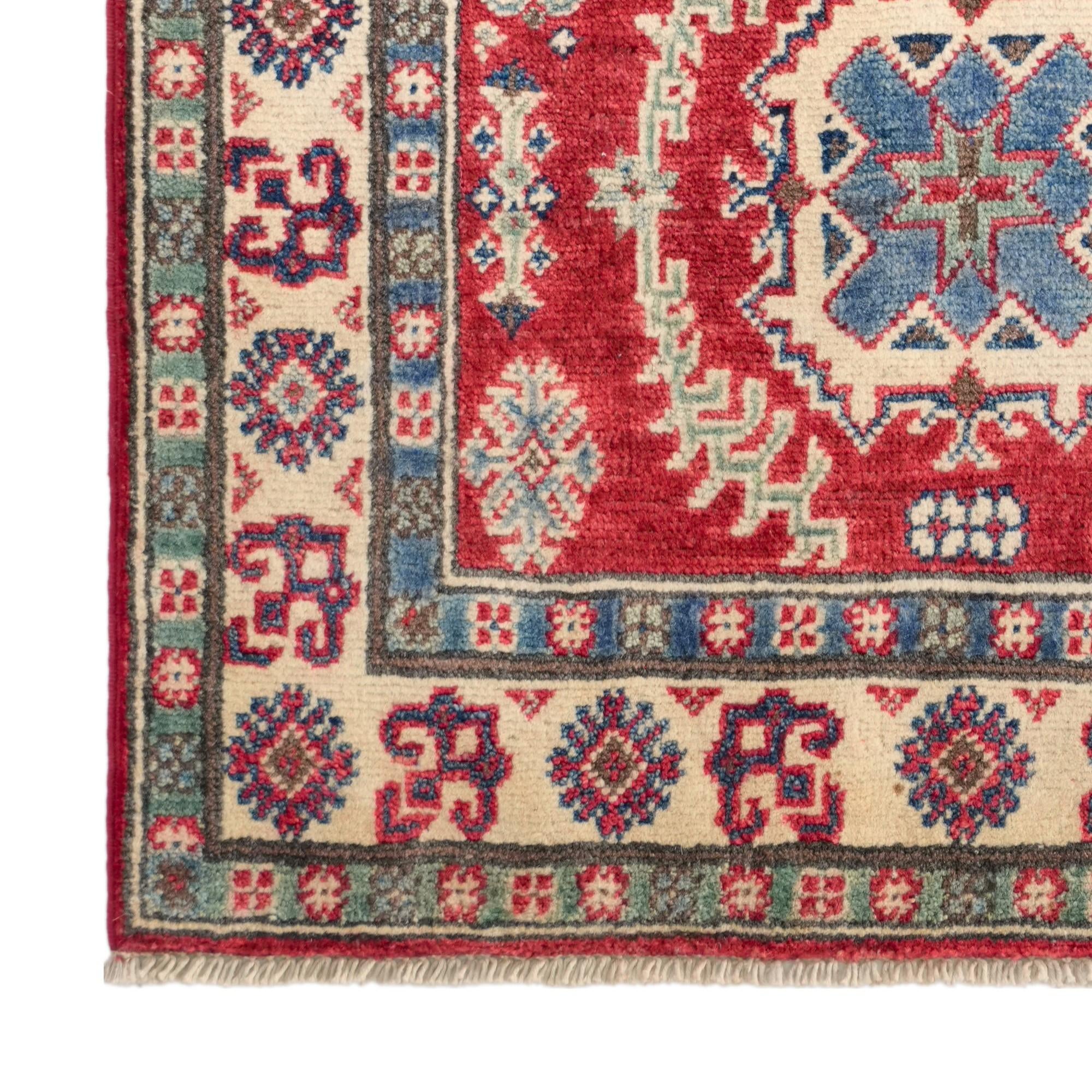 2' 7 x 4' 2 Hand Knotted Kazak Rug