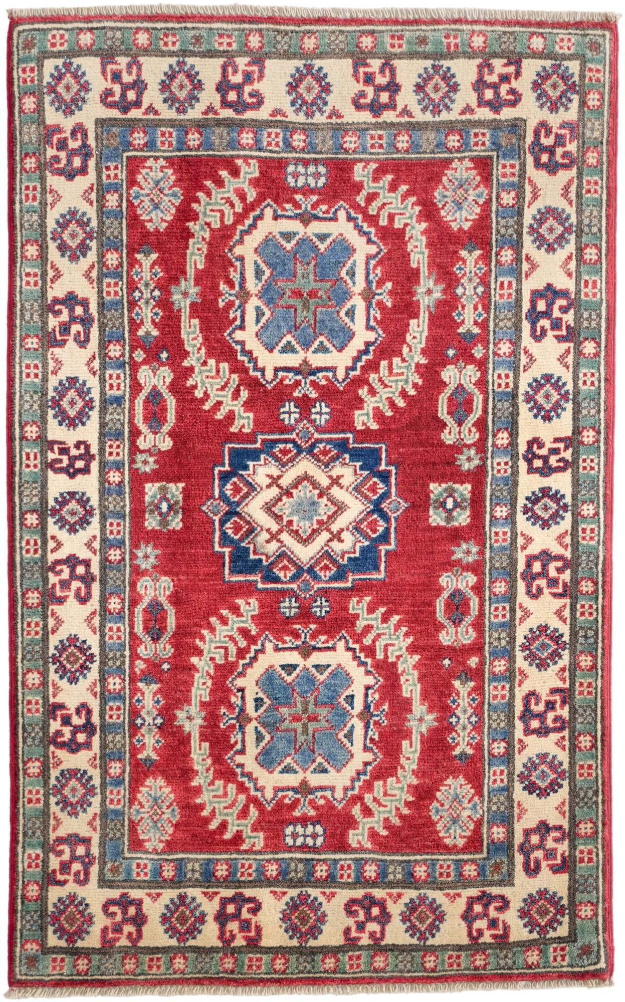 2' 7 x 4' 2 Hand Knotted Kazak Rug