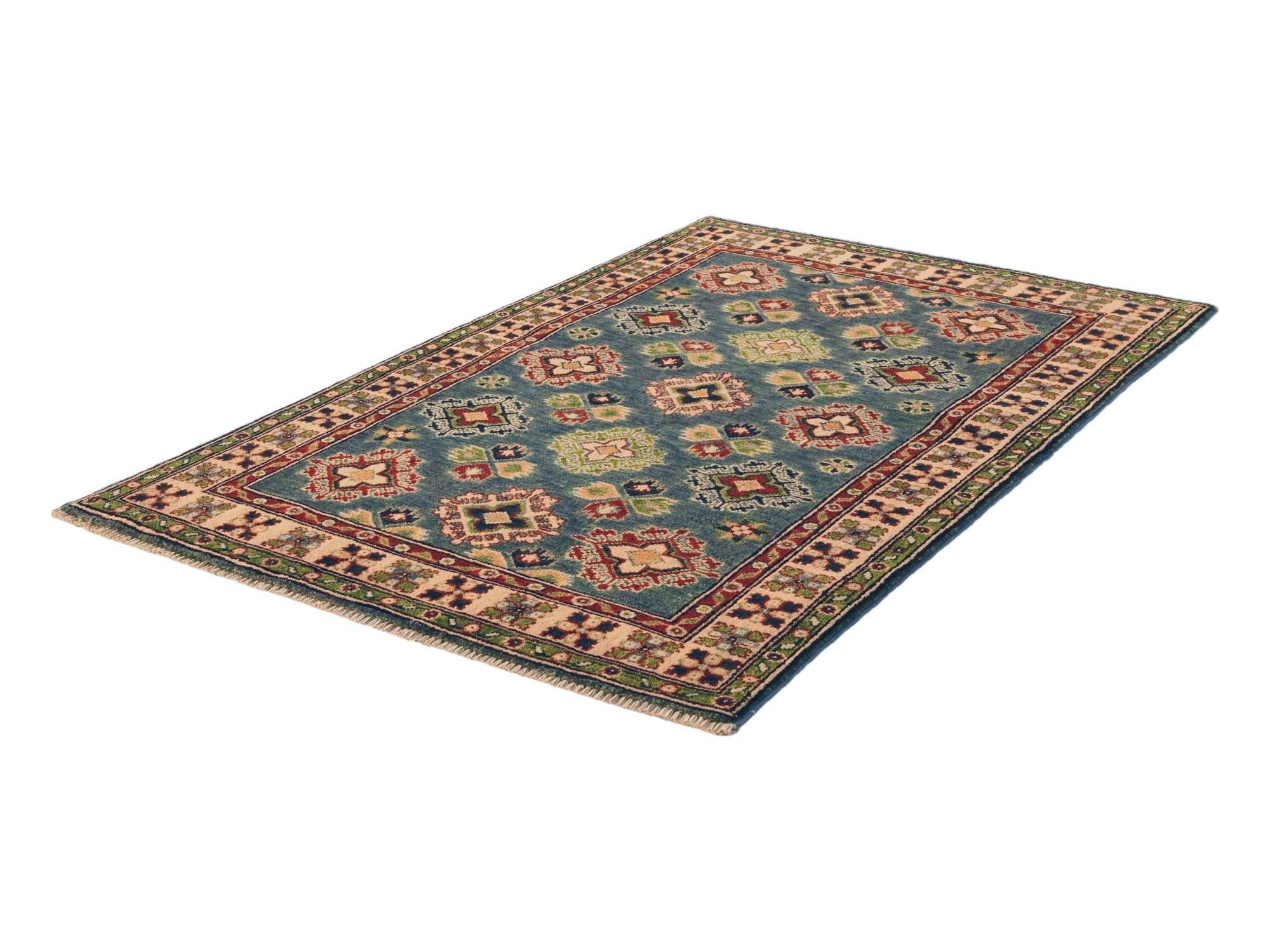 3' 2 x 4' 10 Hand Knotted Kazak Rug