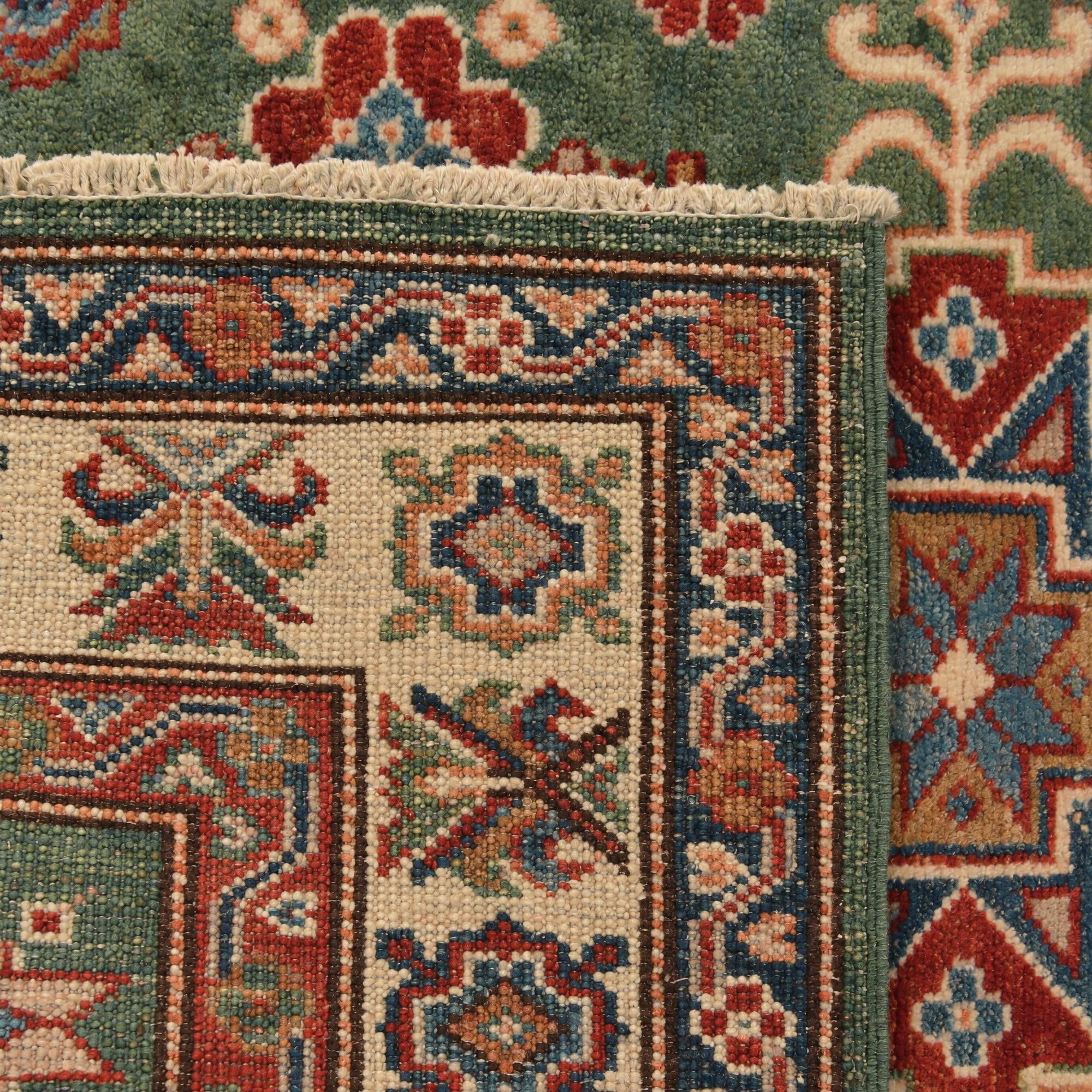90cm x 120cm Hand Knotted Kazak Rug