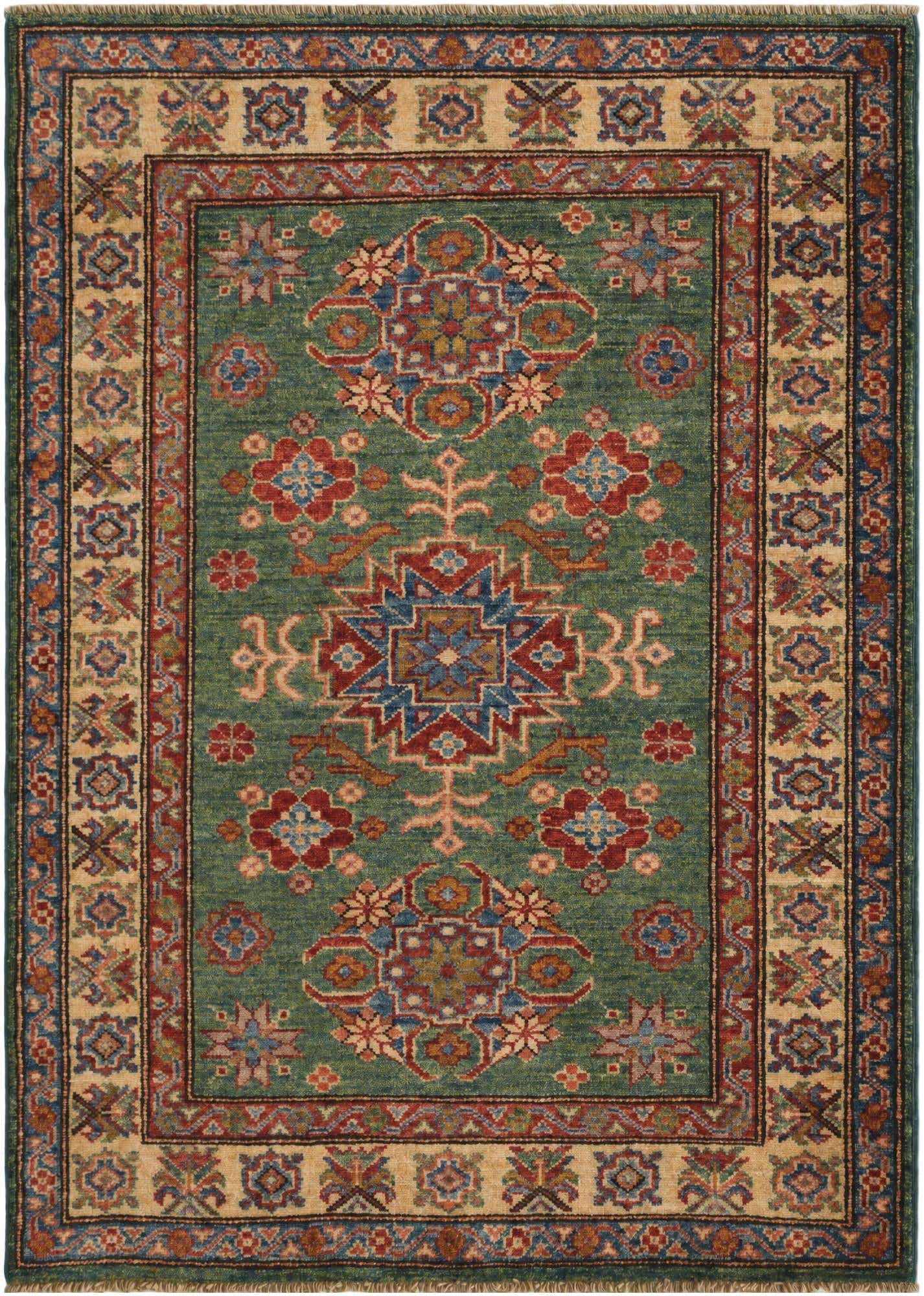 2' 11 x 4' Hand Knotted Kazak Rug