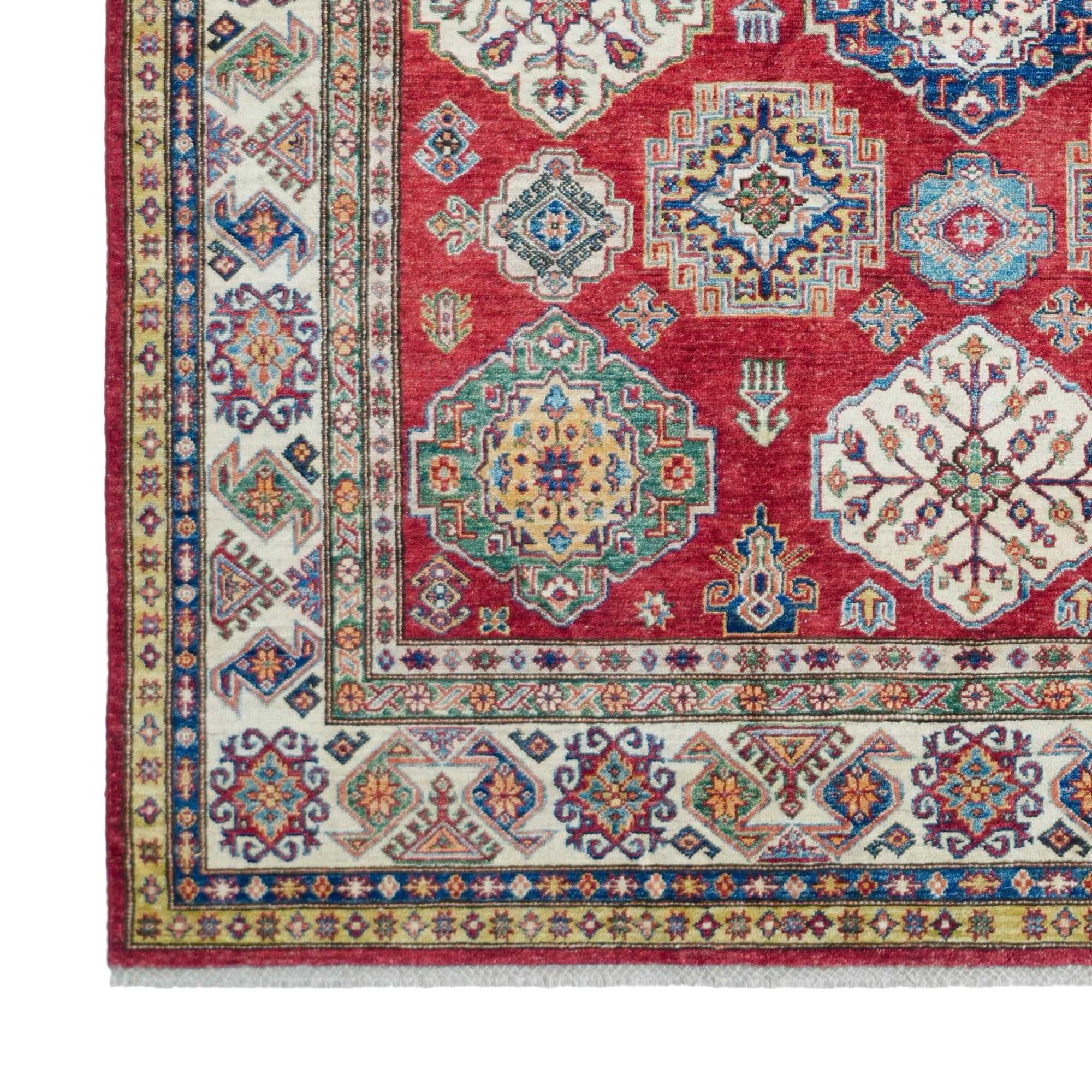 6' 8 x 10' 2 Hand Knotted Kazak Rug