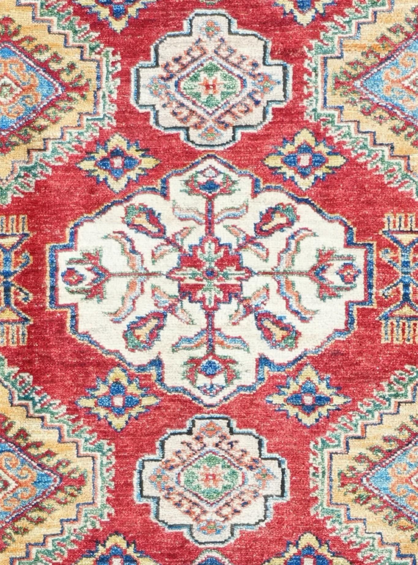 6' 8 x 10' 2 Hand Knotted Kazak Rug