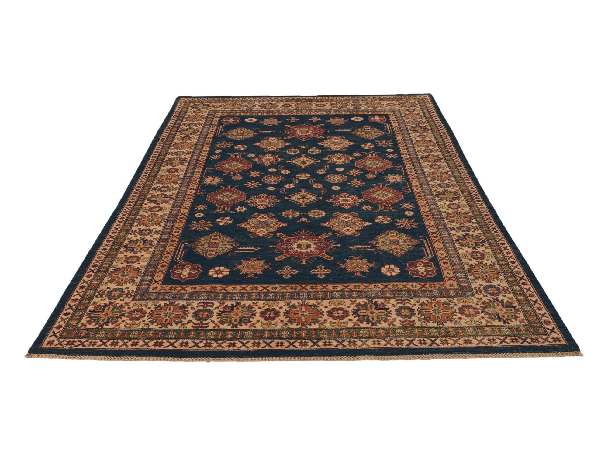 6' 6 x 9' 5 Hand Knotted Kazak Rug
