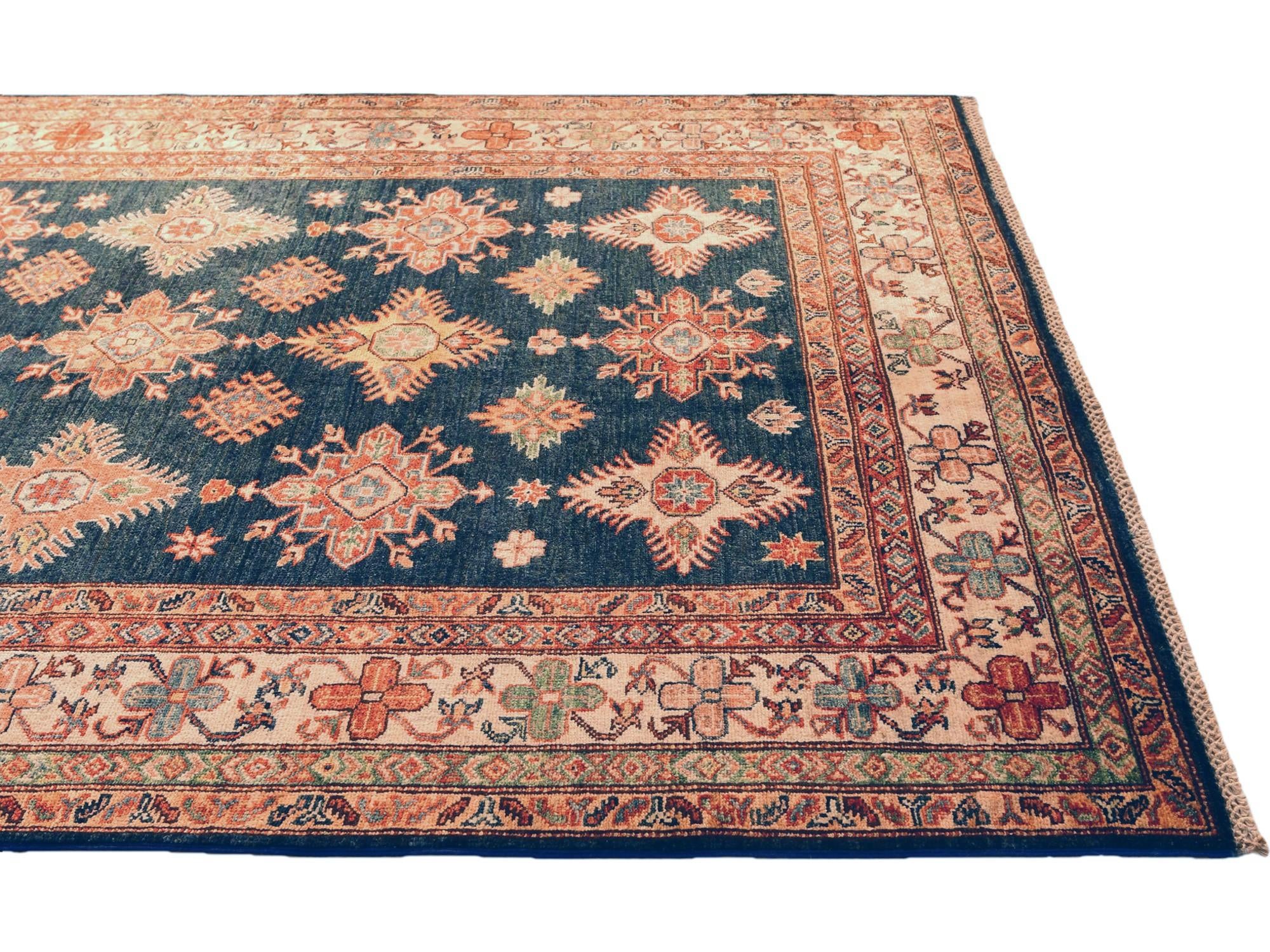 5' x 6' 9 Hand Knotted Kazak Rug