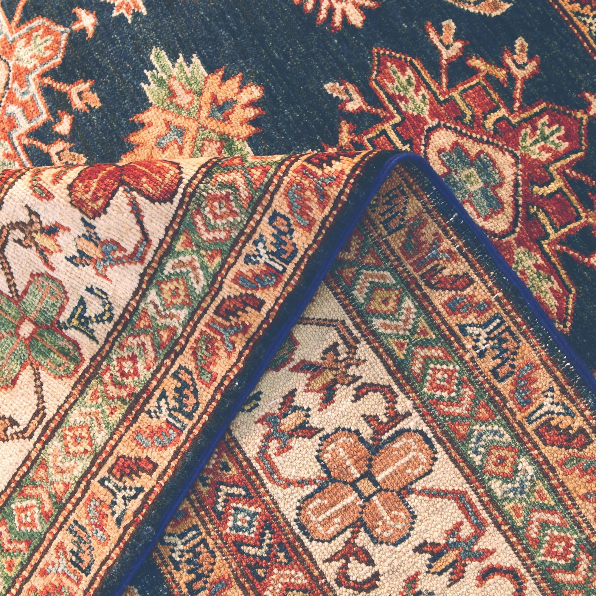 5' x 6' 9 Hand Knotted Kazak Rug
