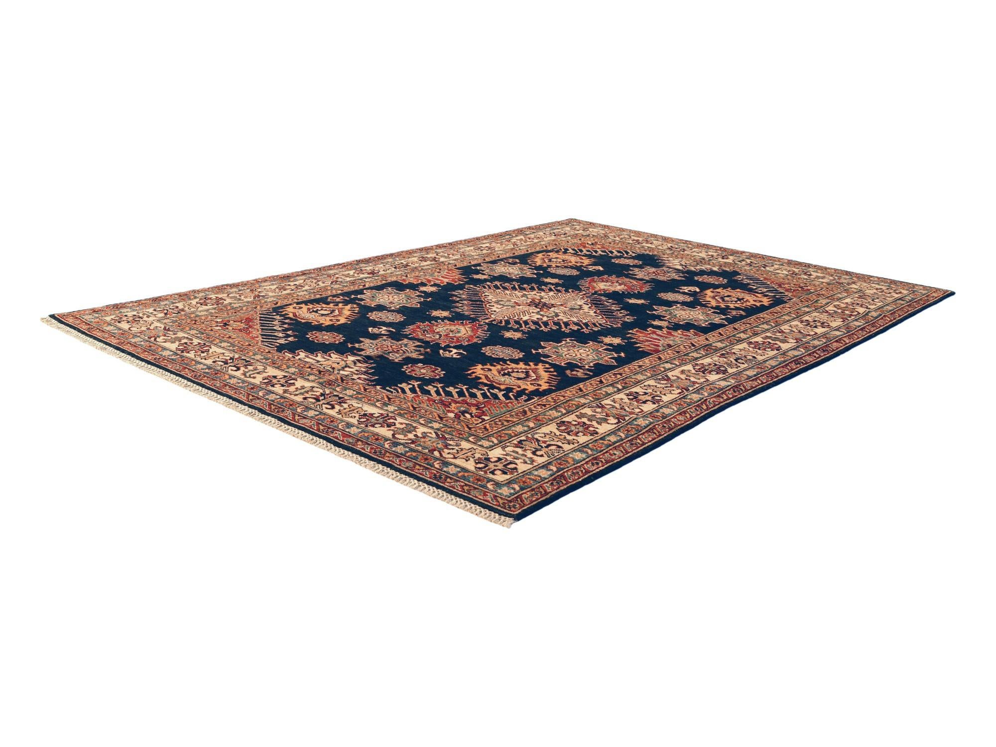 5' 9 x 8' 4 Hand Knotted Kazak Rug