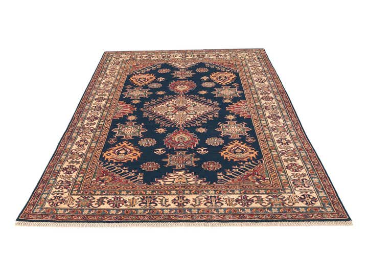 5' 9 x 8' 4 Hand Knotted Kazak Rug