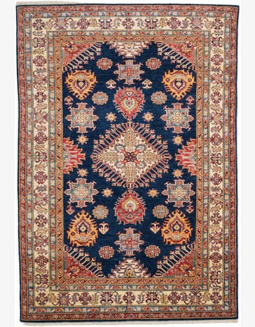 5' 9 x 8' 4 Hand Knotted Kazak Rug