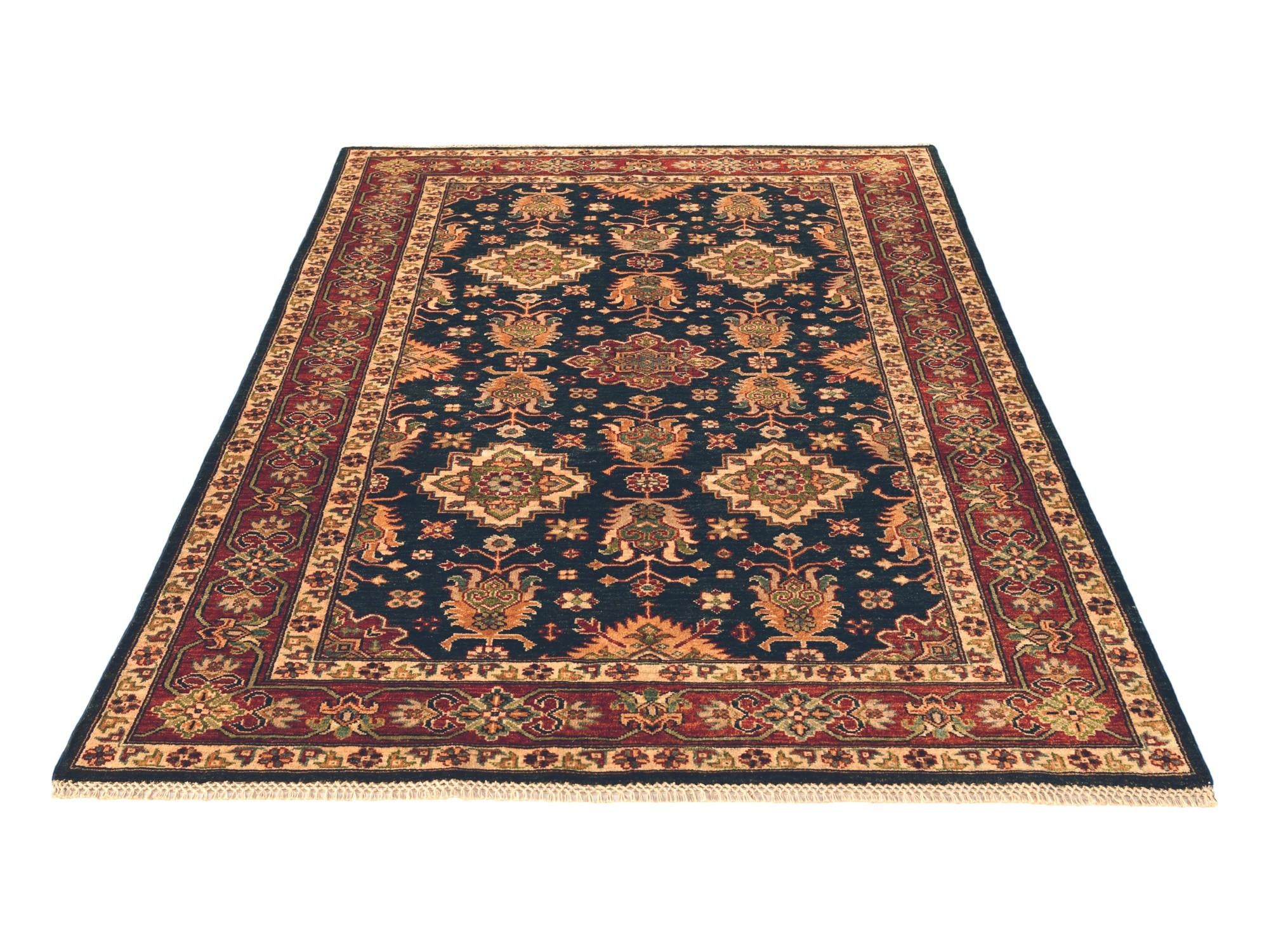 5' x 6' 9 Hand Knotted Kazak Rug