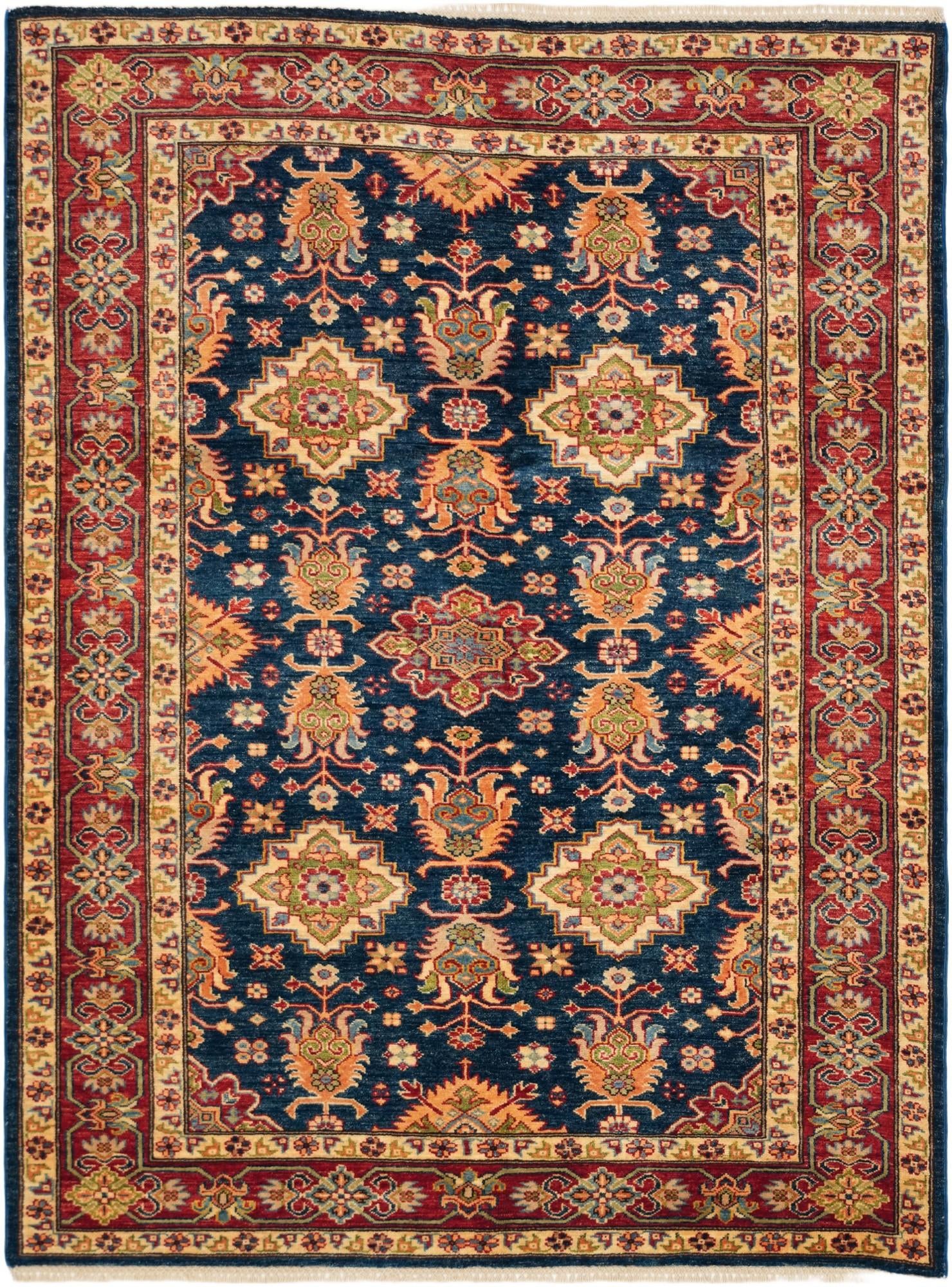 5' x 6' 9 Hand Knotted Kazak Rug