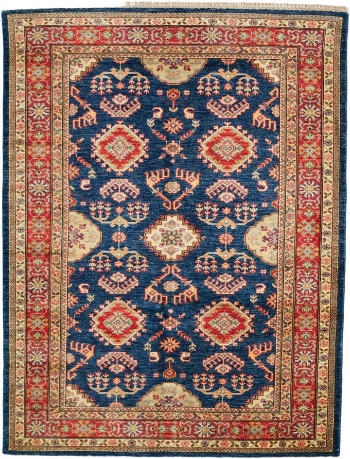 5' x 6' 7 Hand Knotted Kazak Rug