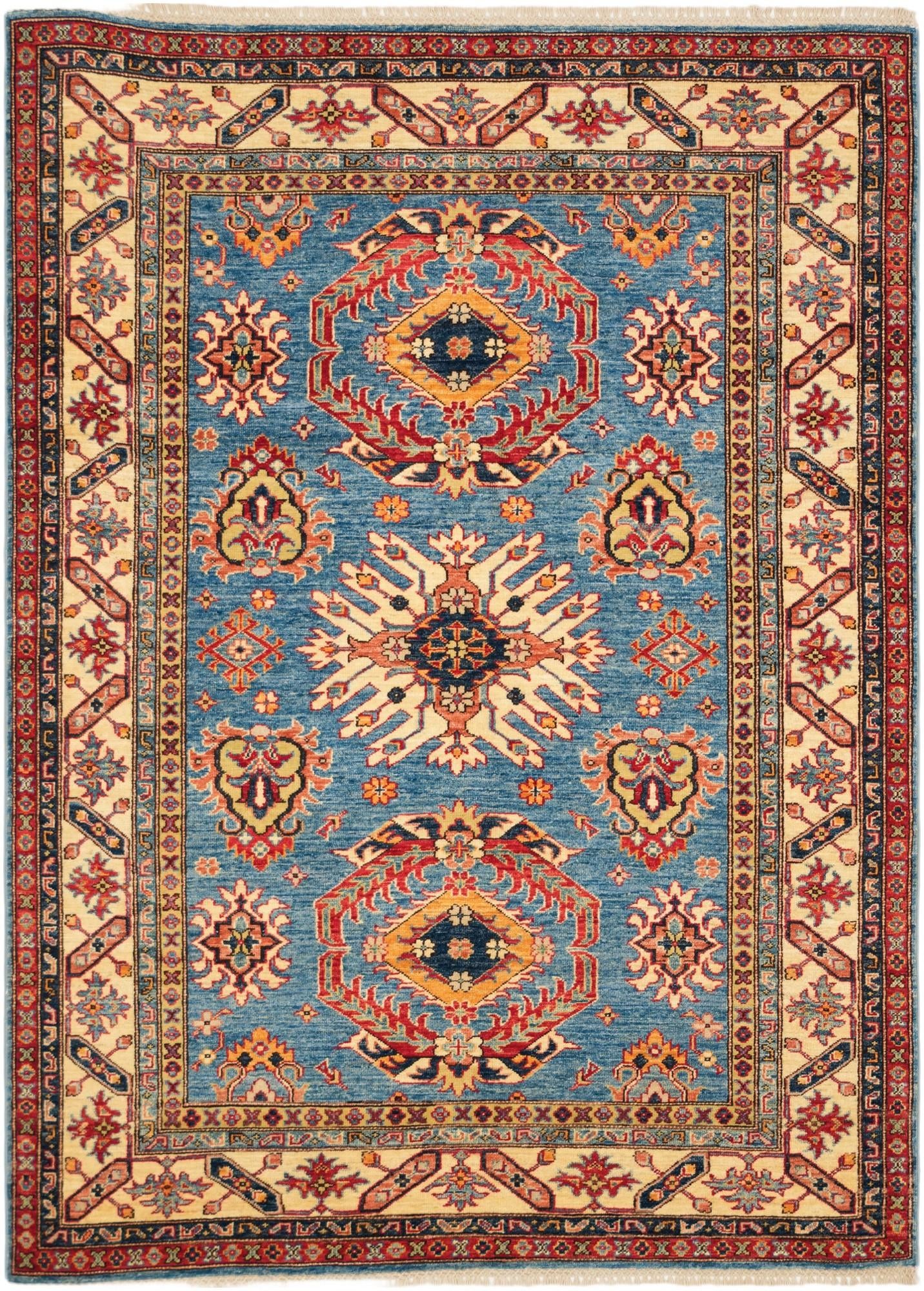 4' 10 x 6' 9 Hand Knotted Kazak Rug