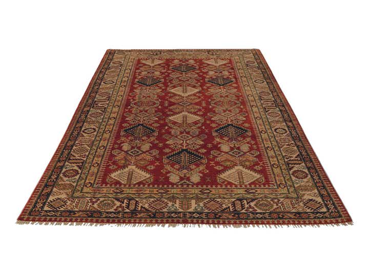 6' 8 x 10' 6 Hand Knotted Kazak Rug