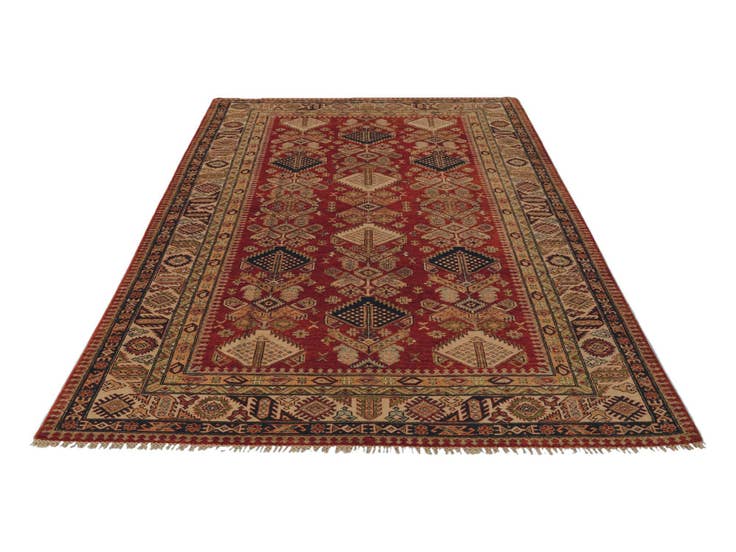 Detail image of 6' 8 x 10' 6 Hand Knotted Kazak Rug