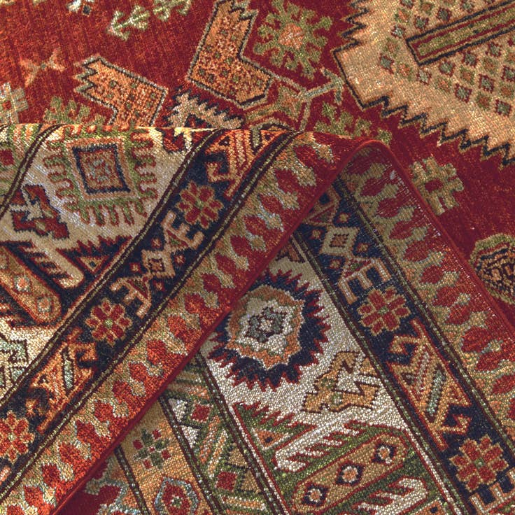 Detail image of 6' 8 x 10' 6 Hand Knotted Kazak Rug