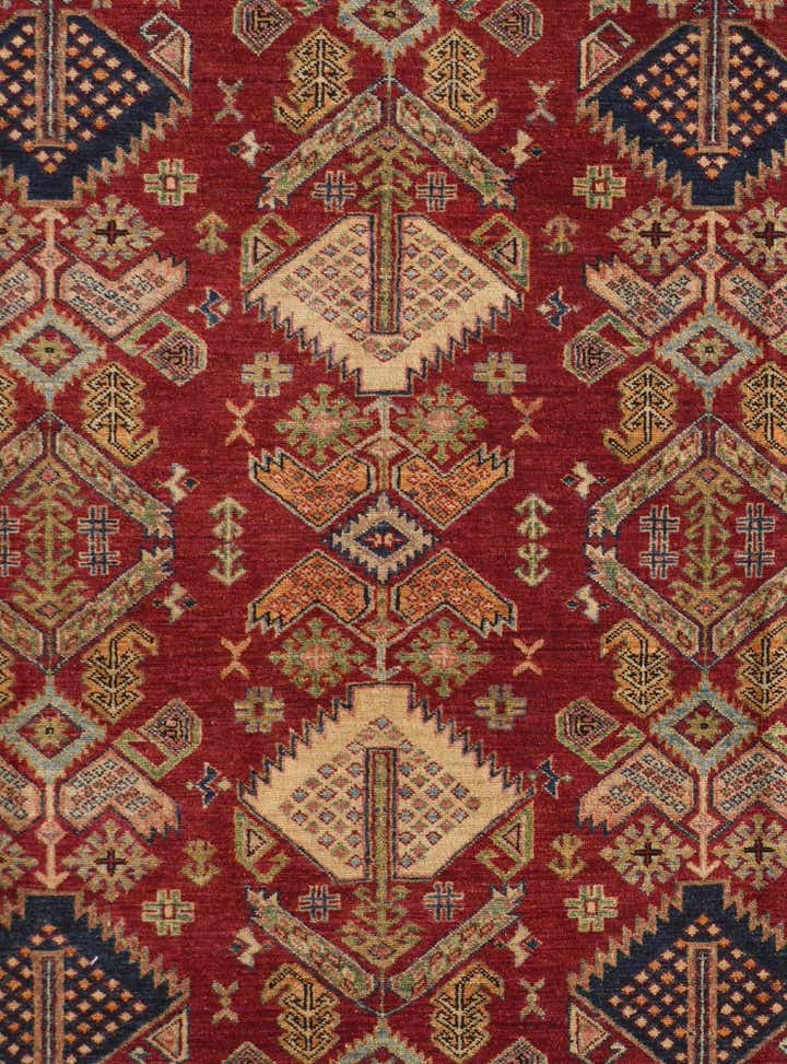 6' 8 x 10' 6 Hand Knotted Kazak Rug
