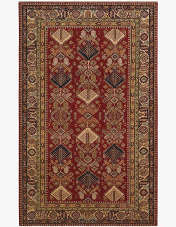 6' 8 x 10' 6 Hand Knotted Kazak Rug