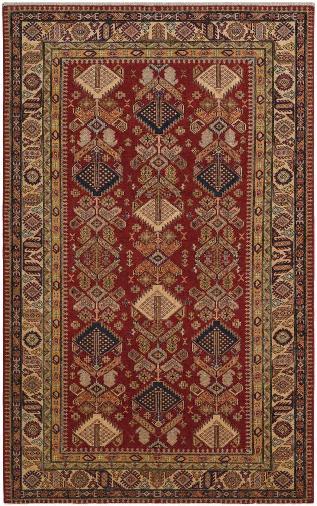 6' 8 x 10' 6 Hand Knotted Kazak Rug