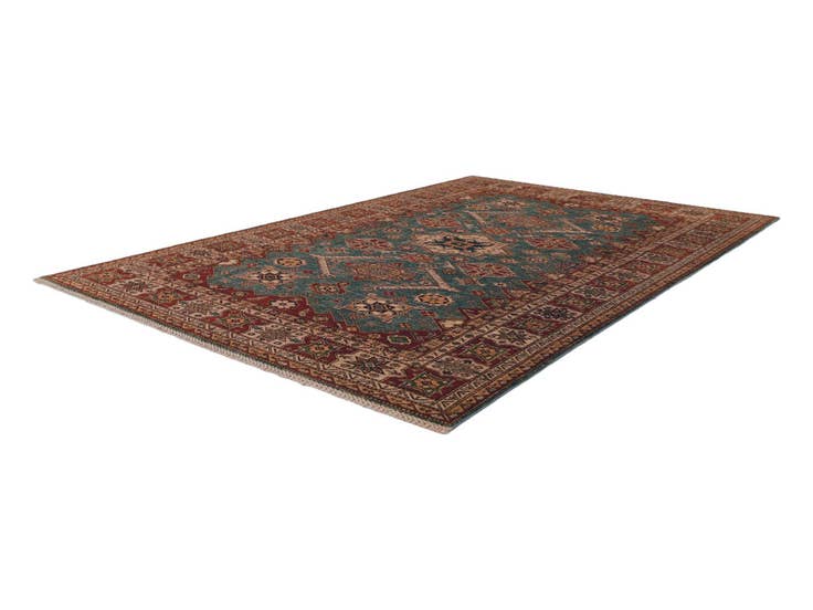 Detail image of 6' 8 x 9' 11 Hand Knotted Kazak Rug
