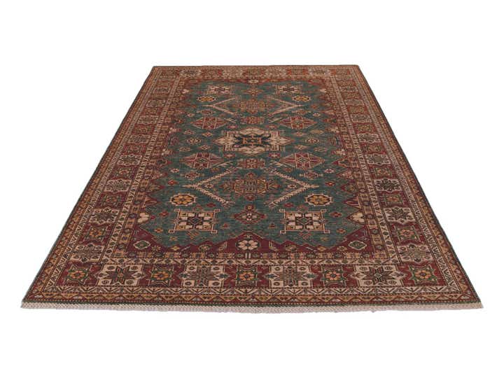 6' 8 x 9' 11 Hand Knotted Kazak Rug