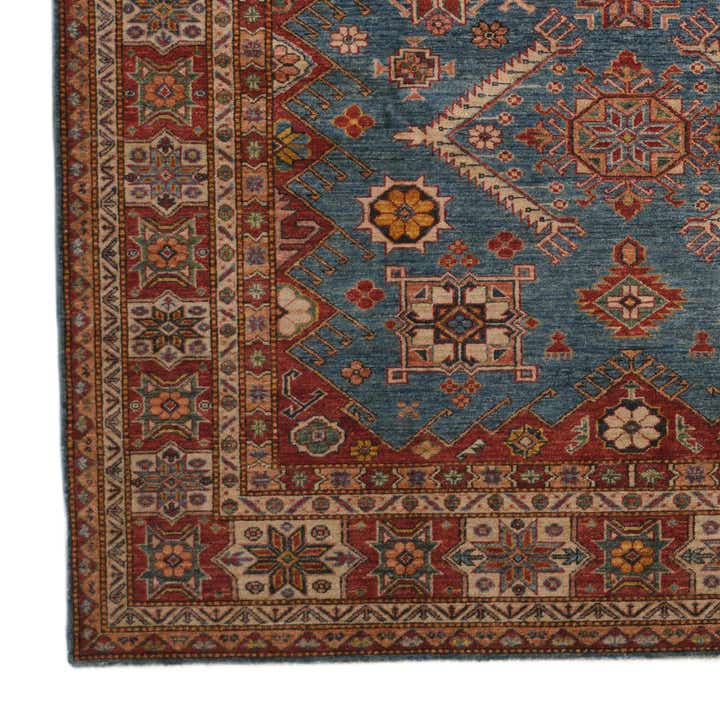 6' 8 x 9' 11 Hand Knotted Kazak Rug