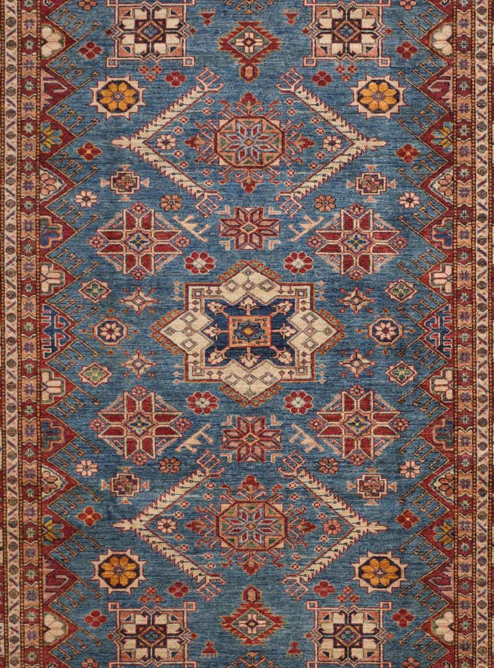 6' 8 x 9' 11 Hand Knotted Kazak Rug