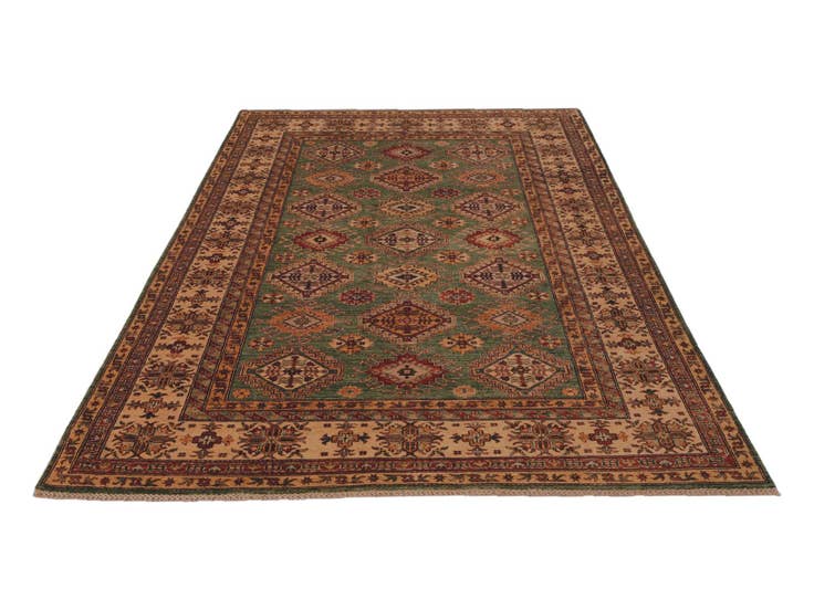 Detail image of 6' 5 x 10' 6 Hand Knotted Kazak Rug