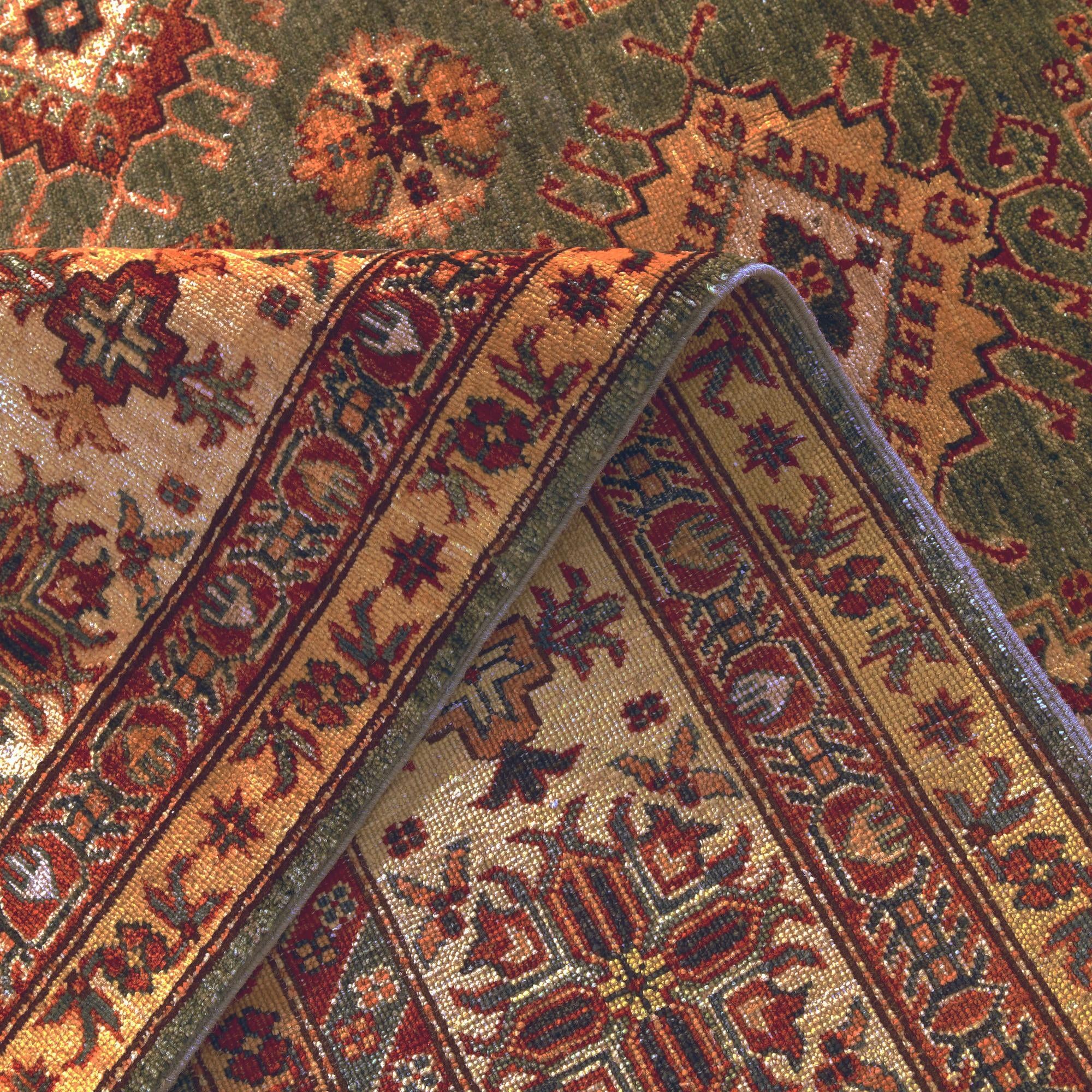 6' 5 x 10' 6 Hand Knotted Kazak Rug