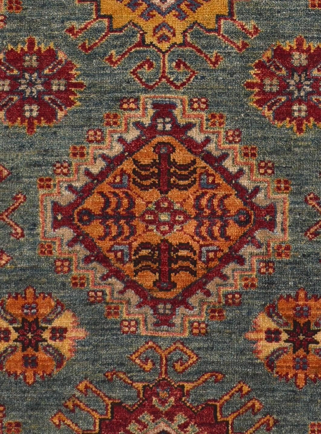 6' 5 x 10' 6 Hand Knotted Kazak Rug