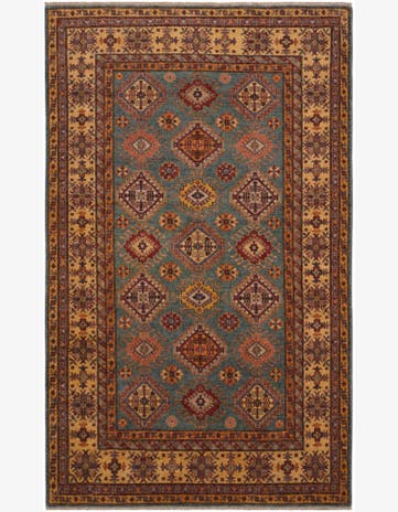 6' 5 x 10' 6 Hand Knotted Kazak Rug