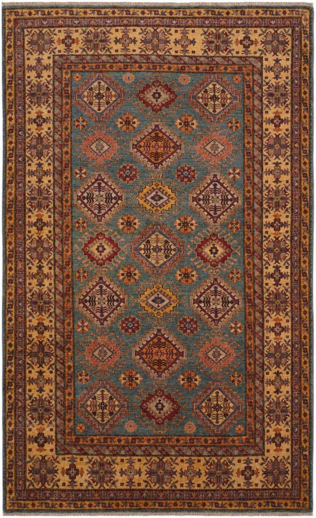 6' 5 x 10' 6 Hand Knotted Kazak Rug