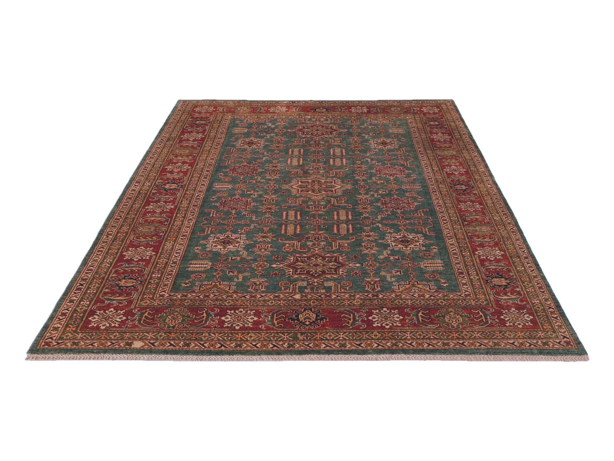 6' 9 x 9' 1 Hand Knotted Kazak Rug