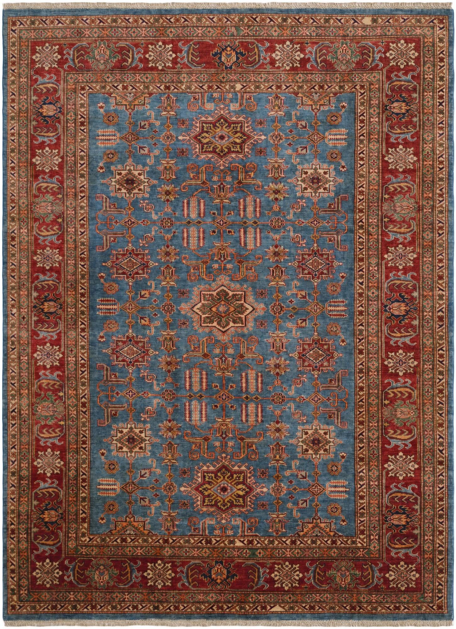6' 9 x 9' 1 Hand Knotted Kazak Rug