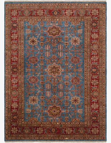 6' 9 x 9' 1 Hand Knotted Kazak Rug