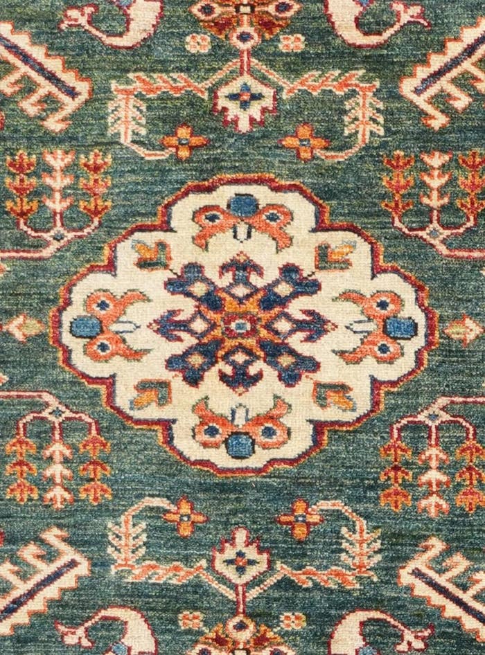 Detail image of 8' 5 x 9' 9 Hand Knotted Kazak Rug