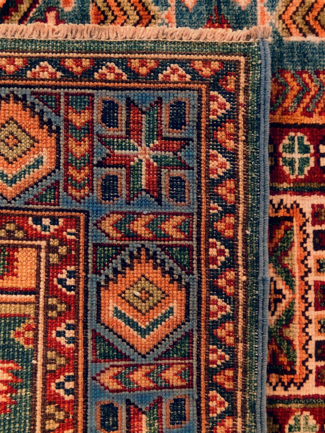 85cm x 115cm Hand Knotted Kazak Rug