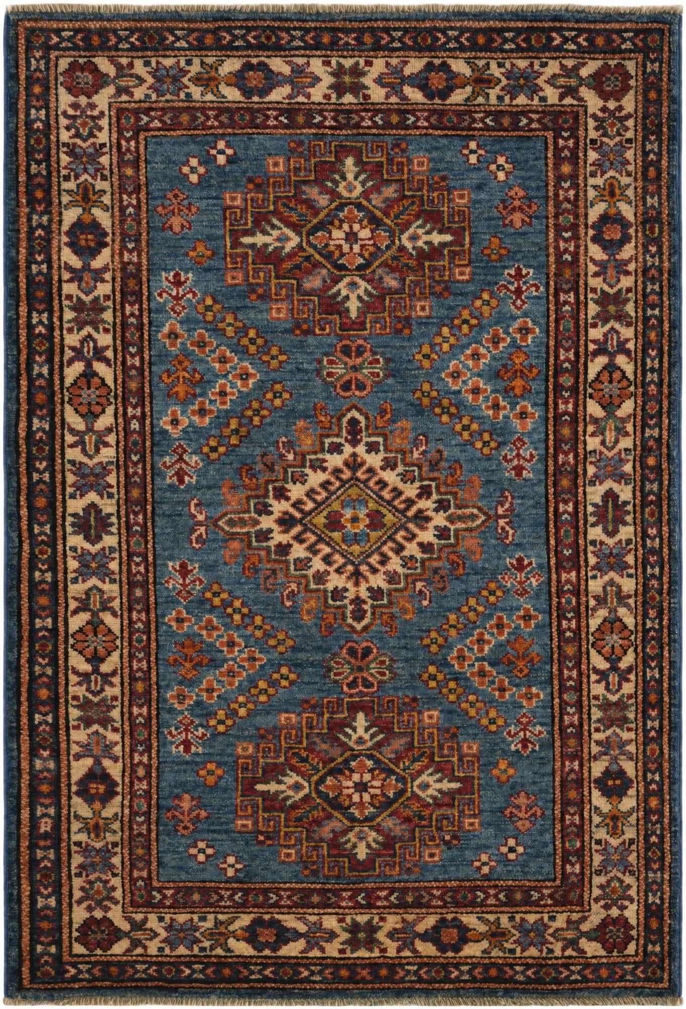 2' 10 x 4' 1 Hand Knotted Kazak Rug