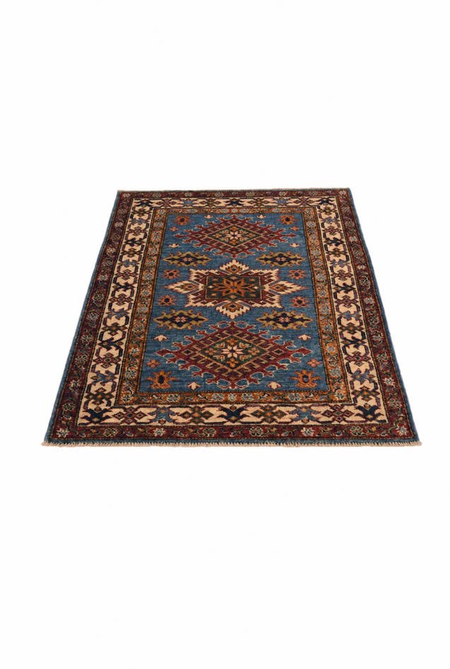 Detail image of 2' 10 x 4' Hand Knotted Kazak Rug