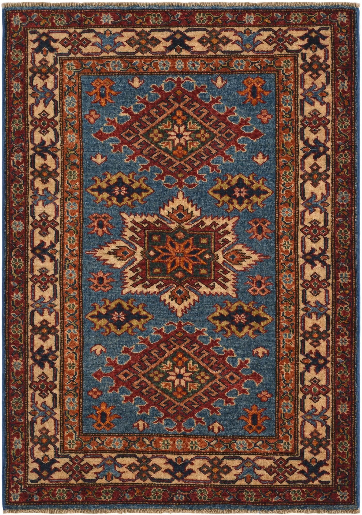 2' 10 x 4' Hand Knotted Kazak Rug
