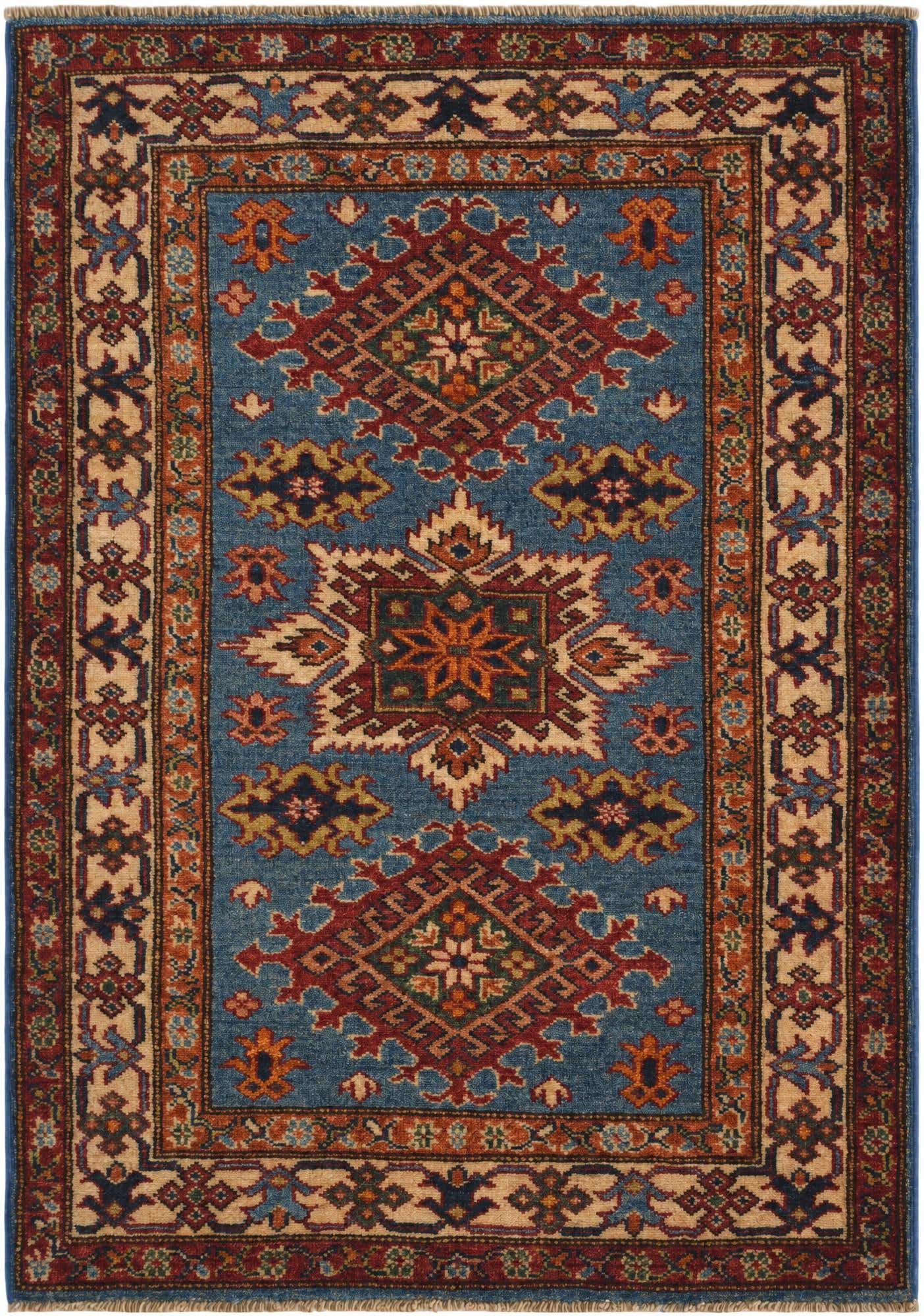 2' 10 x 4' Hand Knotted Kazak Rug