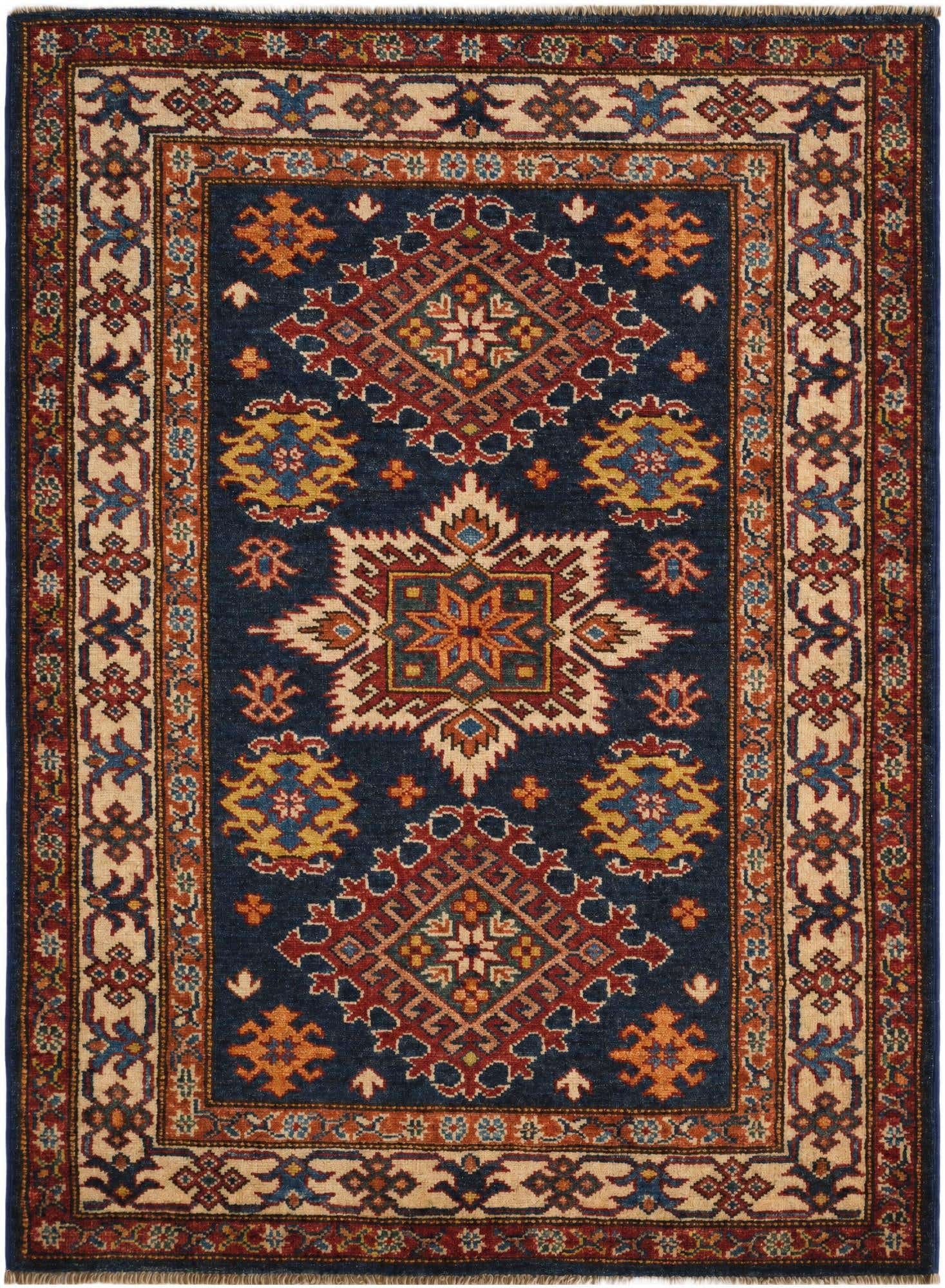 3' x 4' 1 Hand Knotted Kazak Rug