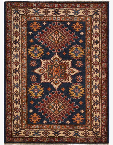 3' x 4' 1 Hand Knotted Kazak Rug