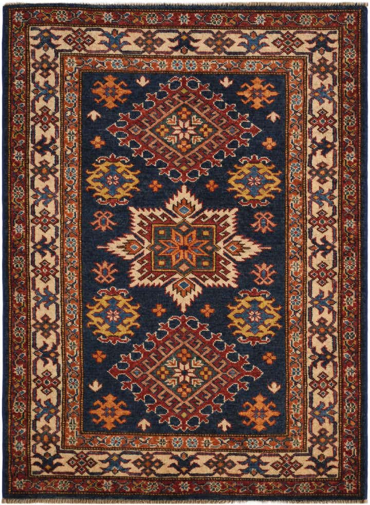 3' x 4' 1 Hand Knotted Kazak Rug