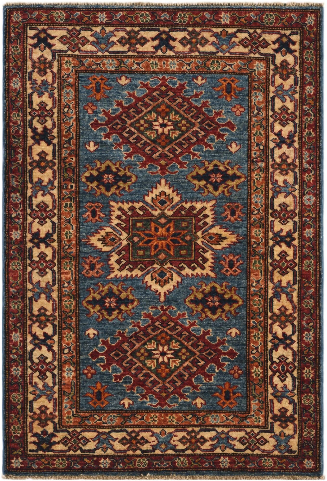 2' 9 x 3' 11 Hand Knotted Kazak Rug