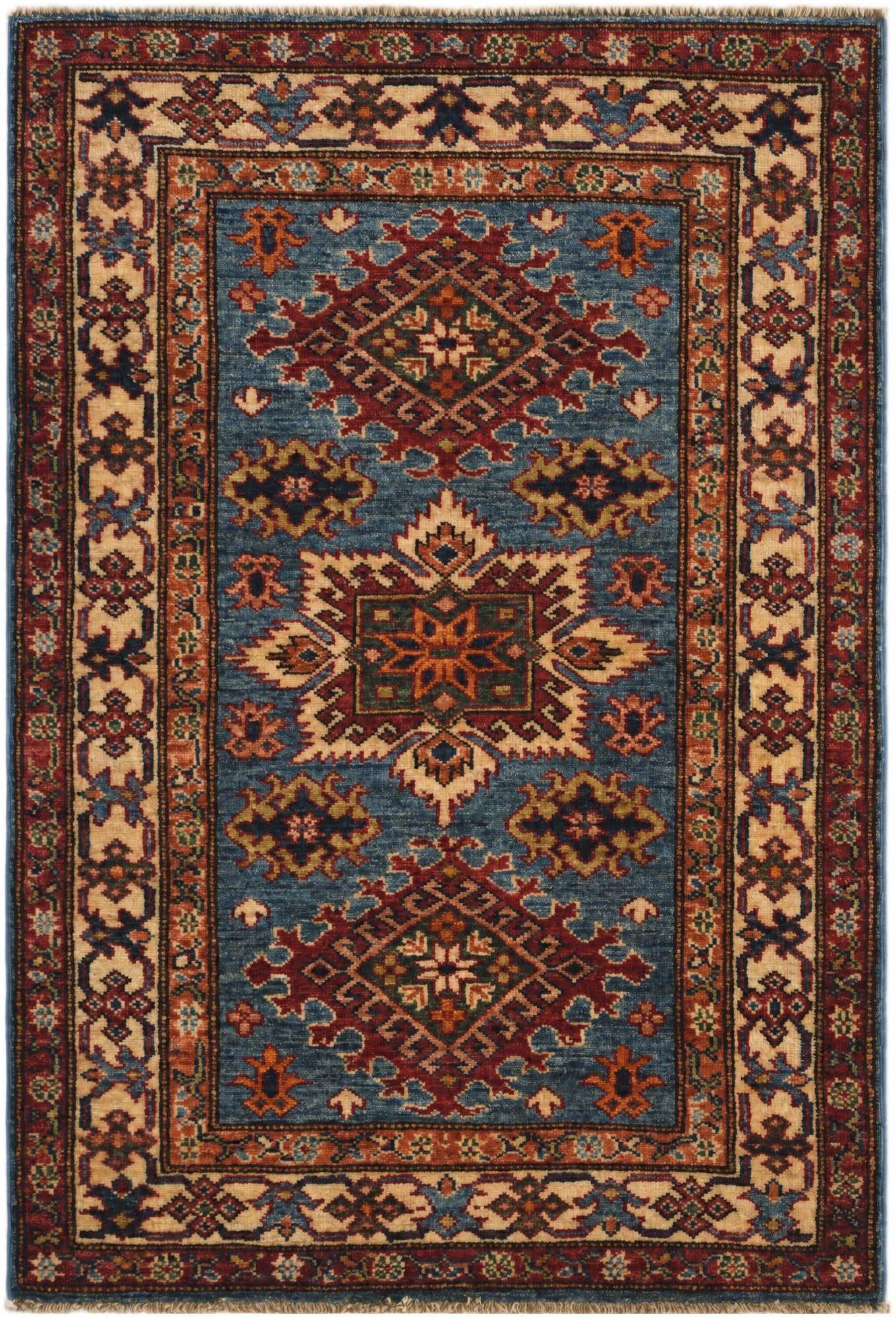 2' 9 x 3' 11 Hand Knotted Kazak Rug