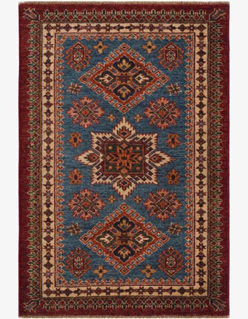 2' 10 x 4' 3 Hand Knotted Kazak Rug