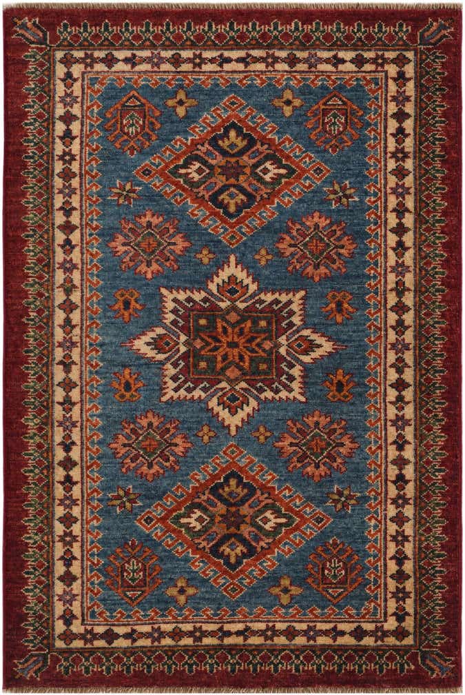 2' 10 x 4' 3 Hand Knotted Kazak Rug