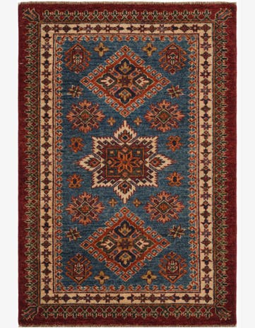 2' 10 x 4' 3 Hand Knotted Kazak Rug